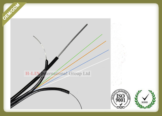 China GJYXCH 4core Single Mode Outdoor Fiber Optic Cable with FRP messenger wire supplier