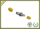 ST Singlemode Simplex Metal Fiber Optic Adapter With Zirconia Sleeve Yellow Color supplier
