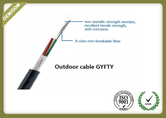 Китай Оптический кабель волокна GYFTY на открытом воздухе с членом прочности FRP с пряжей armid для поставщик